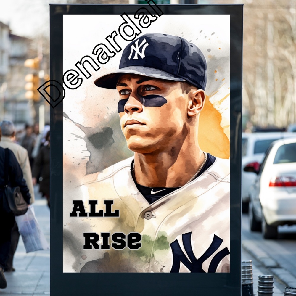 AARON JUDGE ALL RISE POSTER 11X17- GREAT GIFT FOR YANKEES FANS